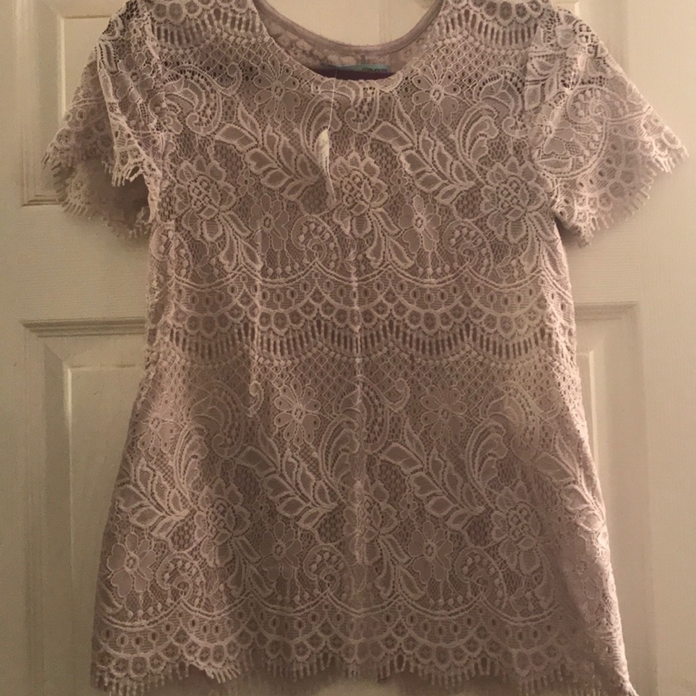 Purple lace blouse